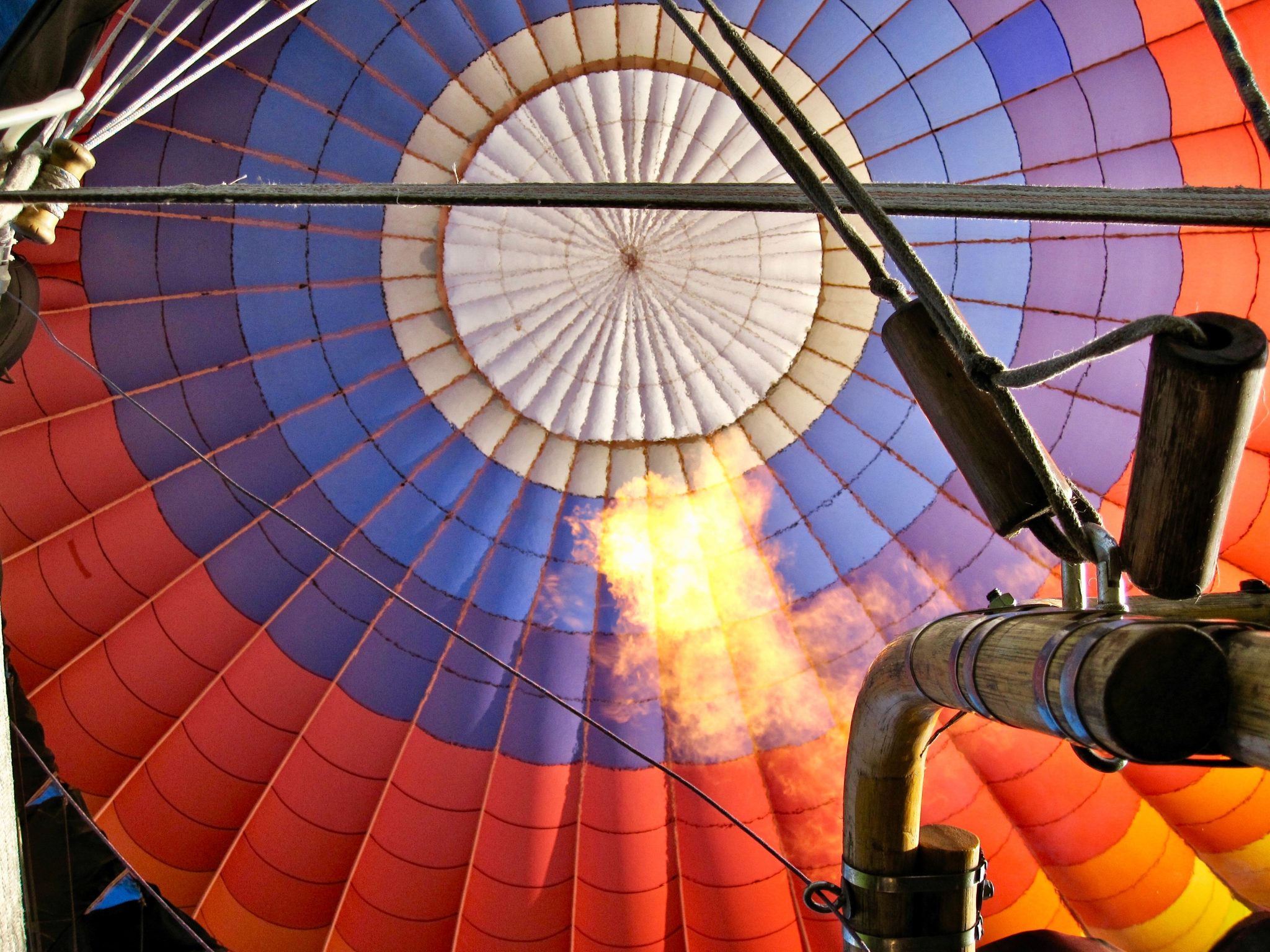 low angle photography of multicolored hot air balloon