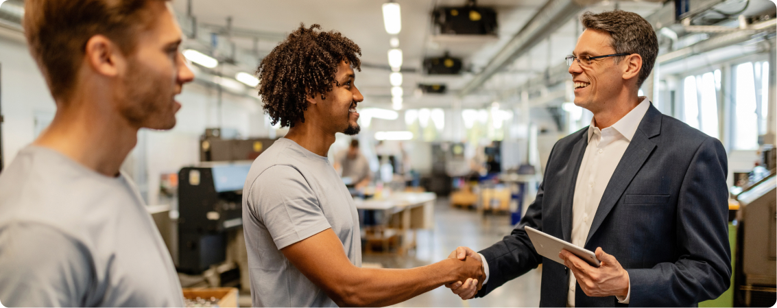 People shaking hands